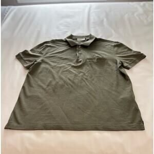LACOSTE sage 100% cotton polo shirt, size extra large preppy modern Americana